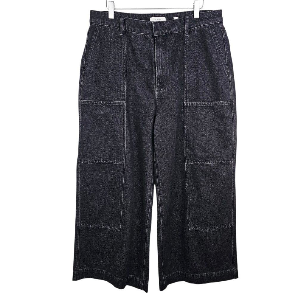 Vince Cotton Utility Crop Wide Leg Jeans NWT - Picture 5 of 15